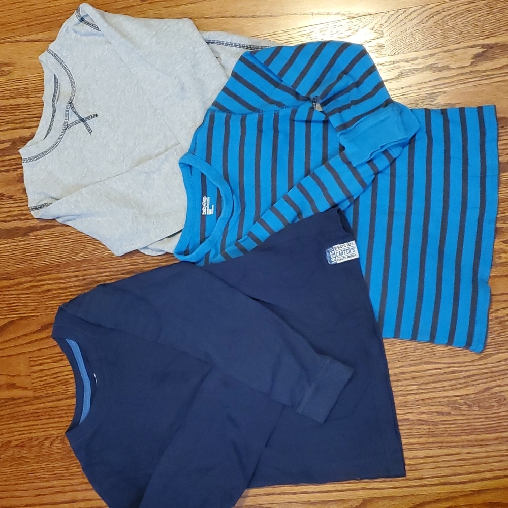 Lot Long Sleeve Tees, Carters and Gap Boys 5t